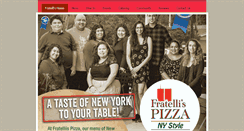 Desktop Screenshot of fratellispizza-ny.com